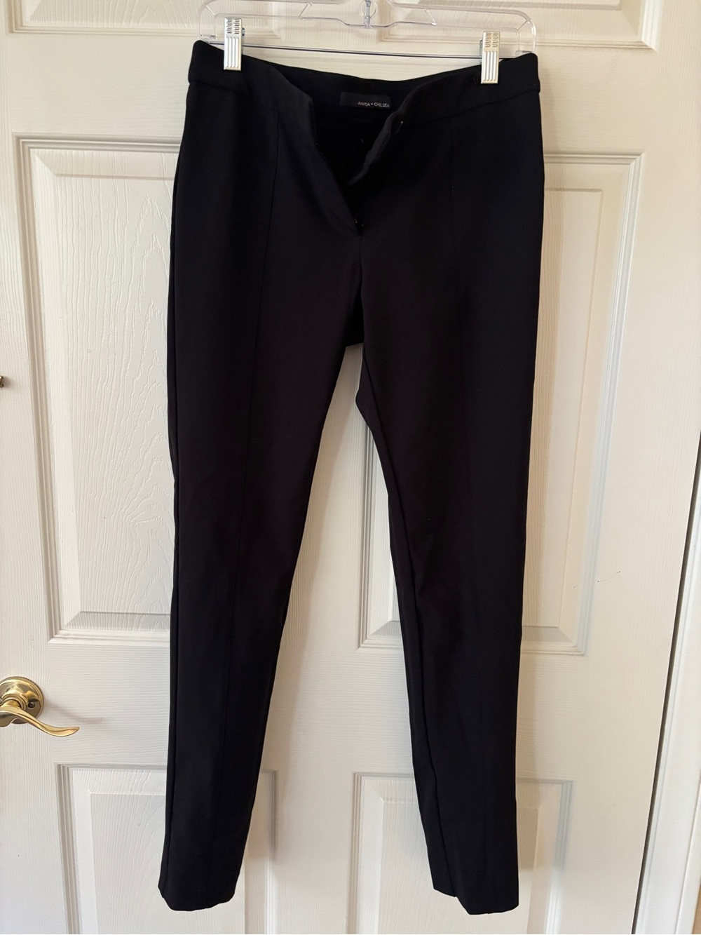 Amanda & Chelsea Black Men's Dress Pants - Slim Tailored Fit